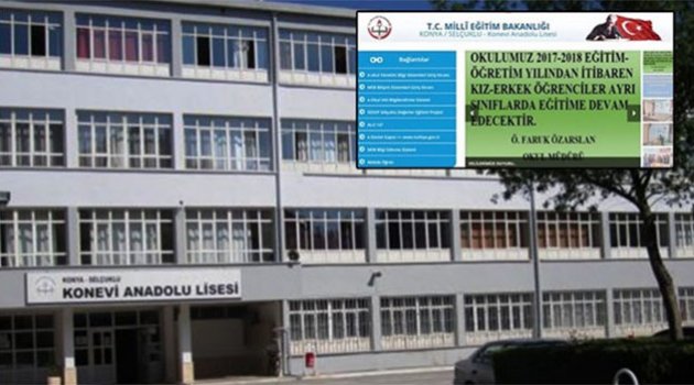 Okul müdürü sınıfları kız ve erkek diye ayırdı