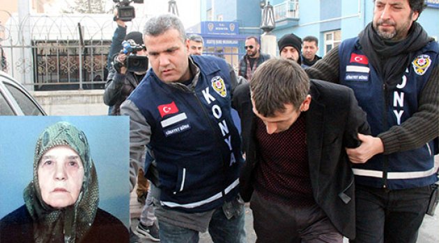 Öldürdüğü yaşlı kadının elinden su içmiş