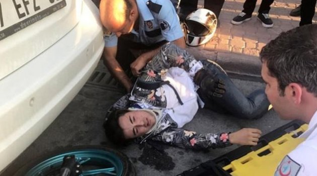 Ölümden döndü ilk önce motorunu merak etti