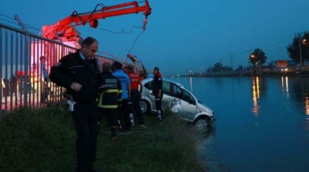 Otomobil Sulama Kanalına Uçtu: 1 Yaralı