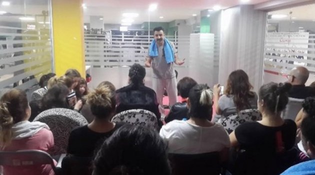 Özfırıncı bu kez spor salonunda güldürdü