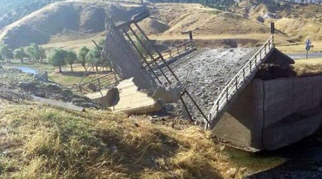 PKK, köprüyü havaya uçurdu