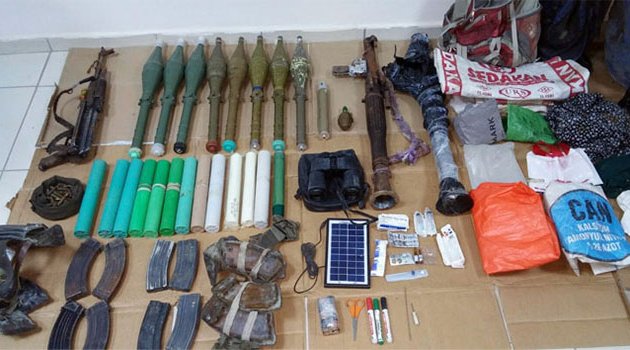 PKK'ya ait çok sayıda silah ve mühimmat ele geçirildi