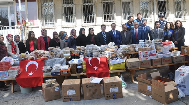 Polis eşlerinden Güneydoğu’daki güvenlik güçlerine yöresel yemek paketi