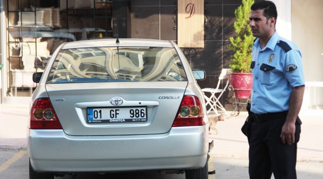 Polisin LPG’li otomobilde sızıntı nöbeti