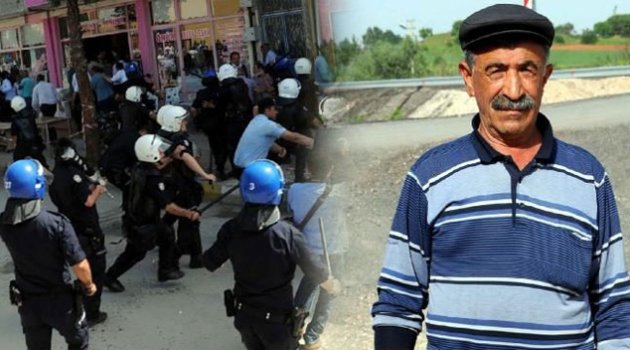 Polisin tekmelediği 60 yaşındaki çiftçi konuştu!