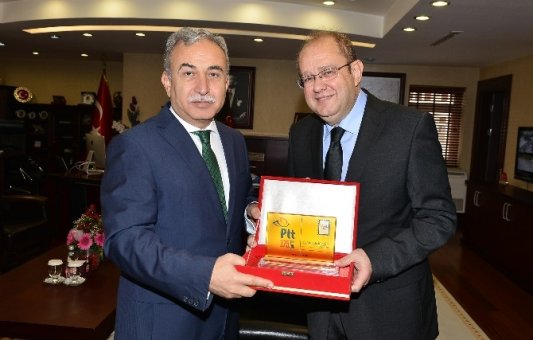 PTT Başmüdürlüğü’nden Vali Büyük’e “175. Yıl” ziyareti
