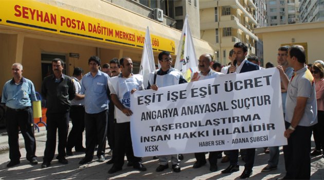 PTT çalışanlarından artan iş yüküne tepki