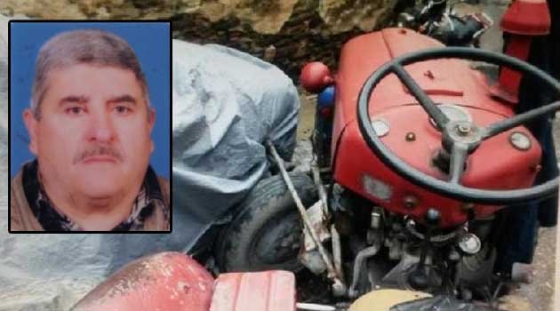 Rampada freni boşalan traktörünün altında kalarak öldü
