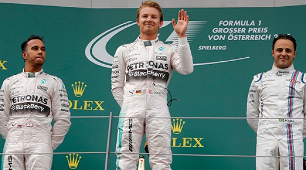 Rosberg'ten 3. zafer!