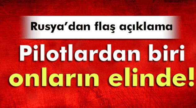 Rus pilotlardan biri Suriye ordusunun elinde