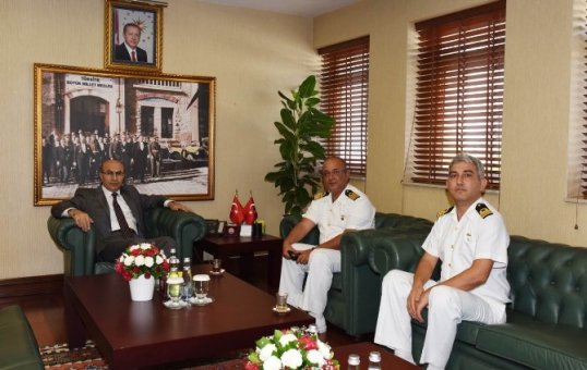Sahil Güvenlik Komutanlarından, Vali Demirtaş’a Ziyaret