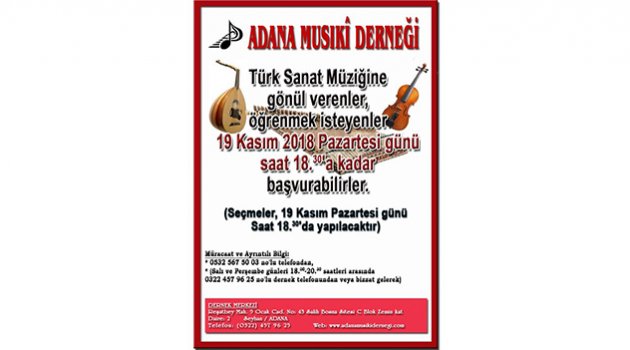 Sanat müziğine yeni sesler aranıyor