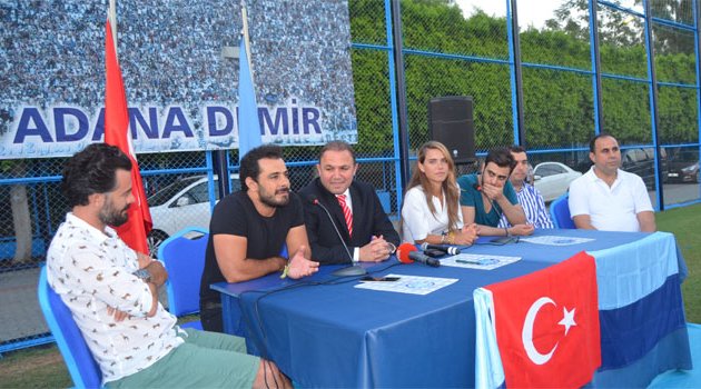 Sanatçılardan Adana Demirspor’a ziyaret