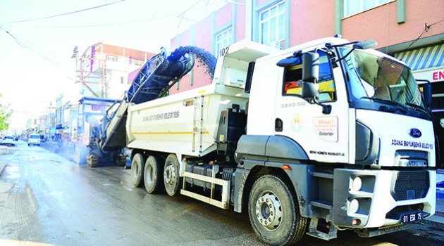 Sarıhamzalı’ya kış ortasında sıcak asfalt