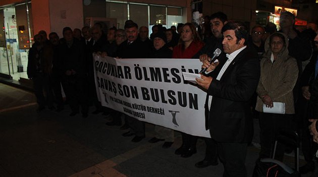 ‘Savaşlar son bulsun, çocuklar öldürülmesin’