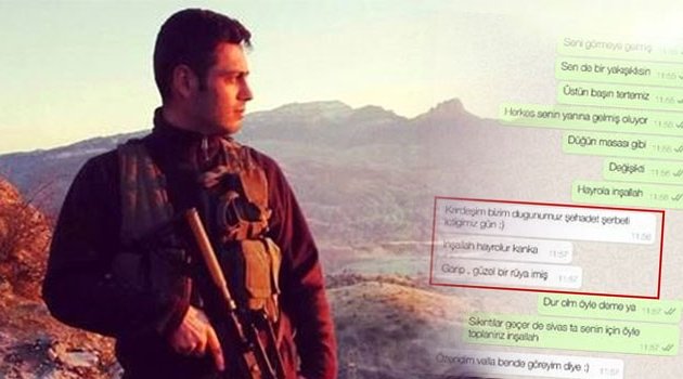 Şehit polisin yürek yakan mesajı