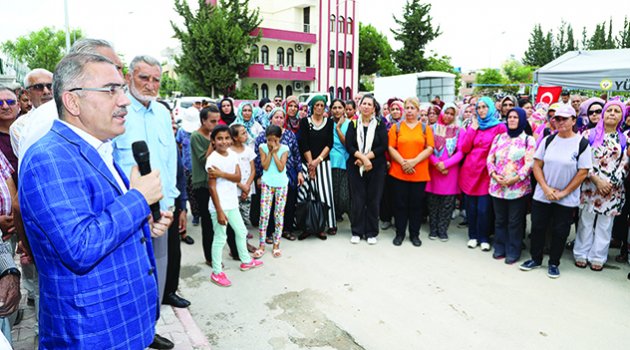 Serinevler muhtarlık binası ve kütüphane açıldı