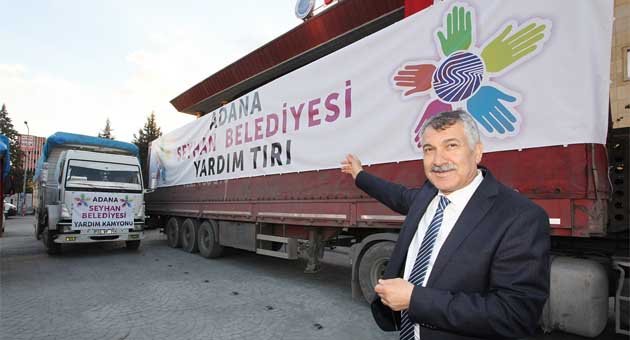 Seyhan Belediyesi’nden Suriyeli mültecilere yardım