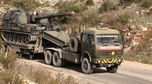 Sınırda obüs sevkiyatı başladı