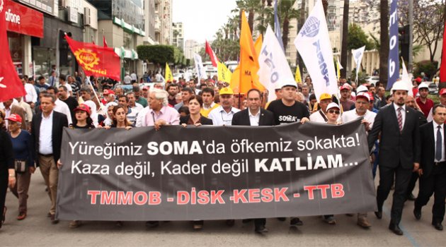 Soma’da hayatını kaybeden madenciler Adana’da anıldı