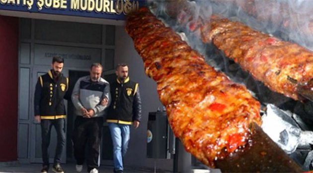 Suç makinesi, Adana kebap yerken yakalandı