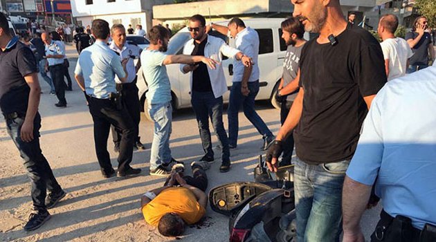 Şüpheli şahıs kaçtı yakınları polise saldırdı