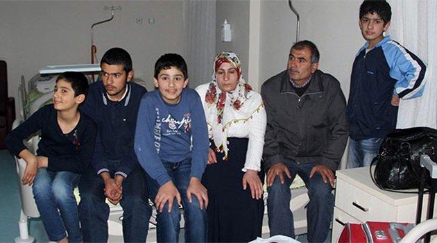 Sur’dan kaçan aile hastaneye sığındı