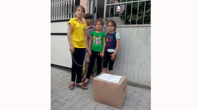 Suriyeli 263 aileye gıda desteği