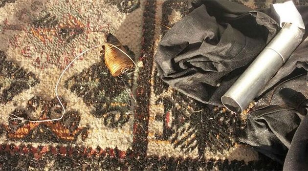 Suriyelilerin kaldığı çadıra işaret fişeği düştü