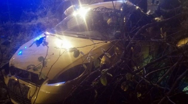 Taksi takla attı! 1 ölü 2 yaralı