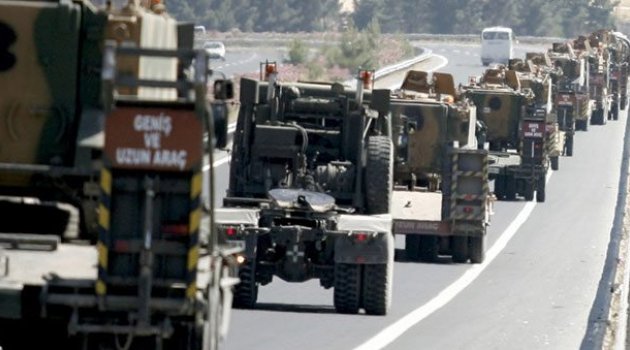 Tank ve zırhlı araçlar sınırda