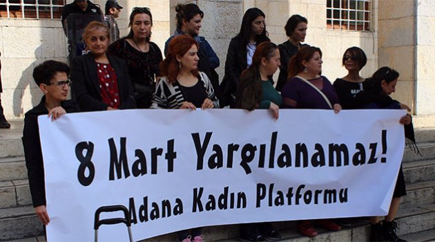 Terör örgütü propagandası yapmaktan yargılanan kadınlardan basın açıklaması