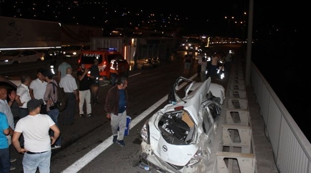 Tır ile otomobil çarpıştı!