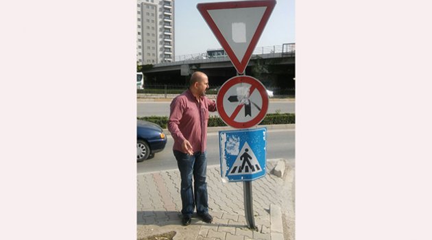 Trafik değil ölüm levhası