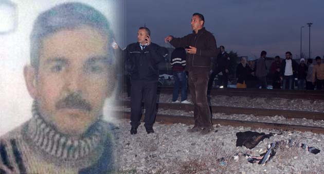 Trenin çarptığı kişi parçalandı