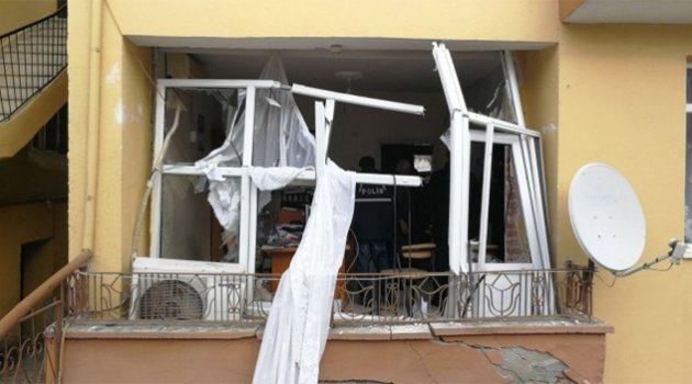 Tüp bomba gibi patladı