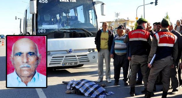 Tur midibüsünün çarptığı yaya öldü