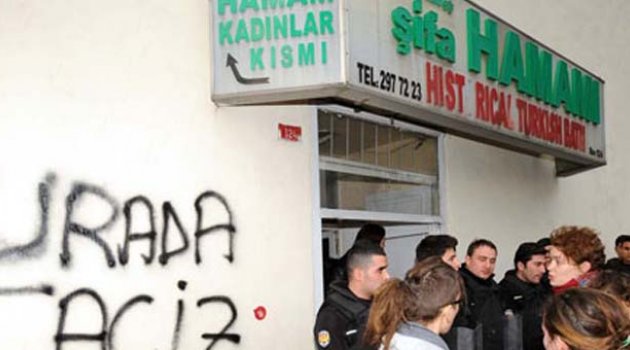 Turistlerden hamamda taciz iddiası