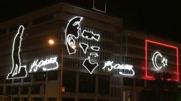 Türkiye'nin en büyük ışıklı silüetlerinden biri oldu