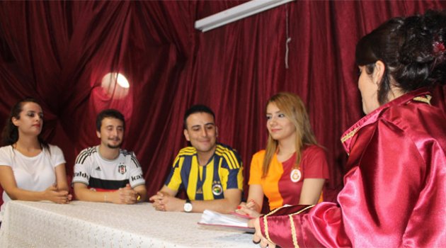 Üç büyükler nikah masasında