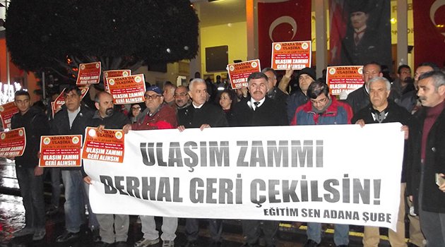 ULAŞIM ZAMLARI PROTESTO EDİLDİ