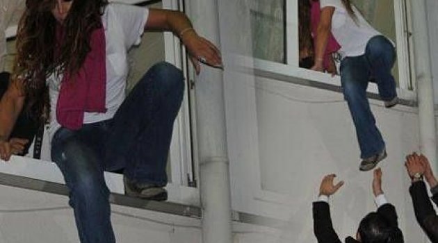 Ünlü isim kulis camından atladı