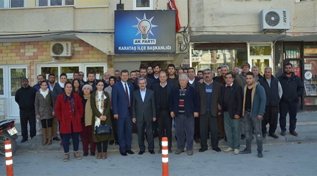 Ünüvar, Karataş’ta ilçe teşkilatı ile buluştu