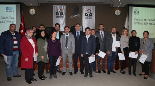Uygulamalı Girişimcilik Eğitimini Tamamlayan 60 Kursiyere Sertifikaları Verildi