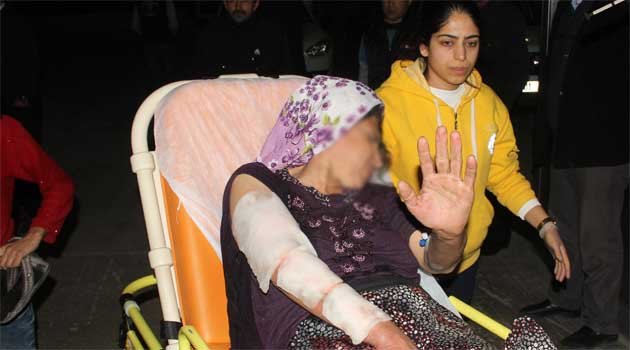 Üzerine sıcak su dökülen kadın hastaneye kaldırıldı