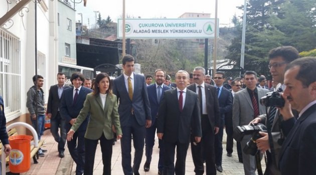 Vali Büyük Aladağ MYO’yu ziyaret etti
