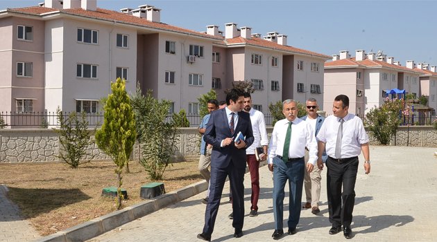 Vali Büyük, Sosyal Donatı konutlarında incelemede bulundu