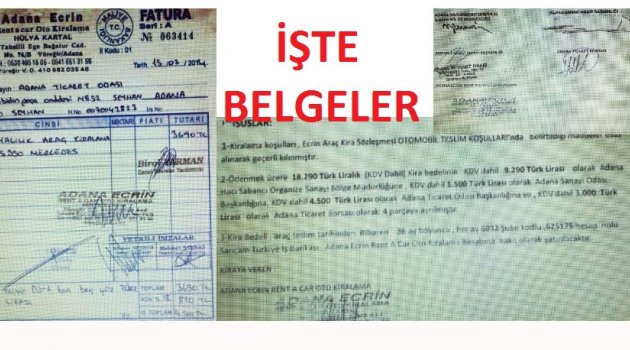 VALİNİN ARACININ PARASINI ADANALI ÖDÜYOR!