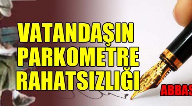 VATANDAŞIN PARKOMETRE RAHATSIZLIĞI